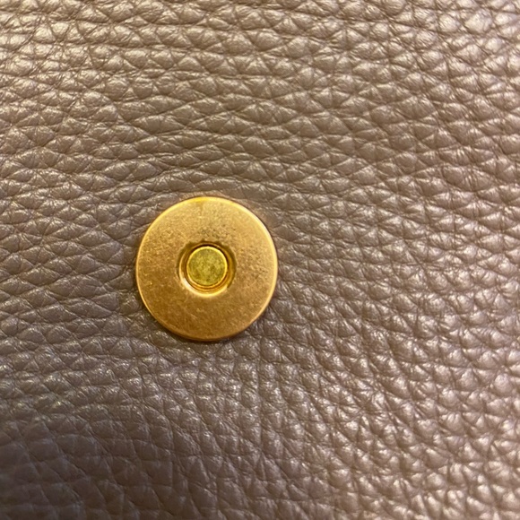 Tory Burch MCGRAW FOLD-OVER CROSSBODY, Silver Maple - Picture 6 of 14